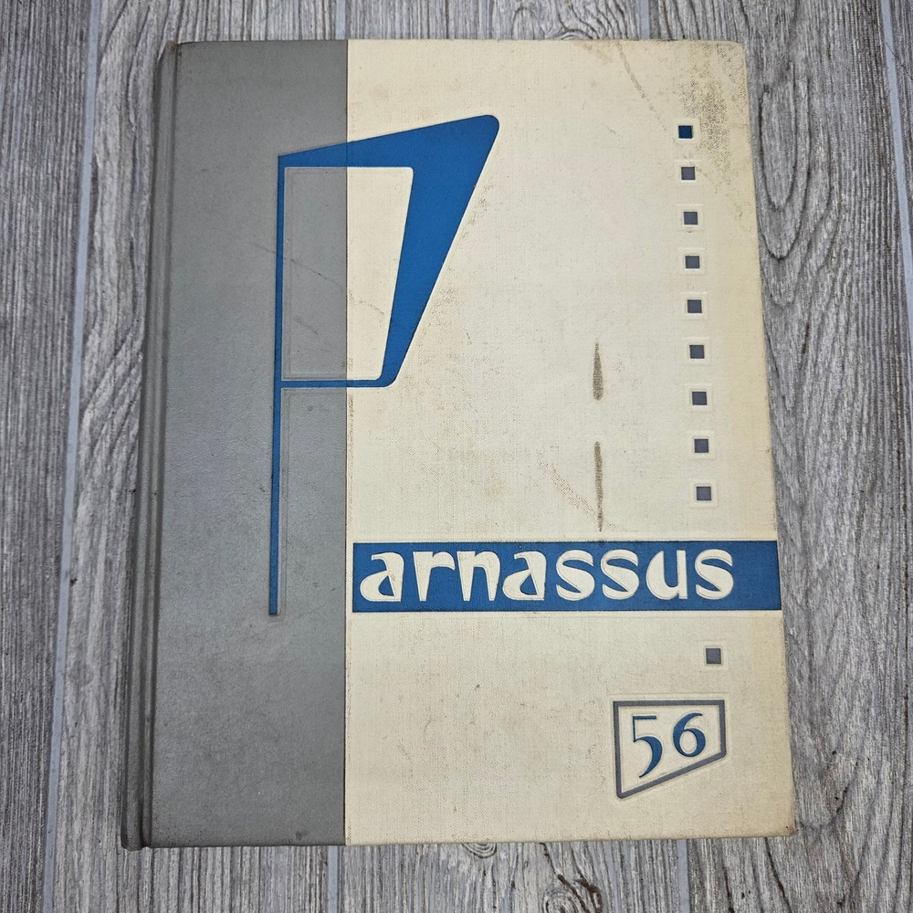 1956 Parnassus University of Wichita Kansas Yearbook Shockers Football Vintage